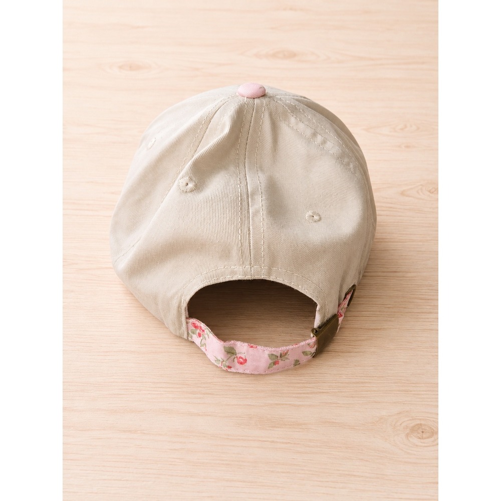 Game Day Floral Baseball Cap Pink Embroidered Adjustable Hat New - Picture 3 of 3